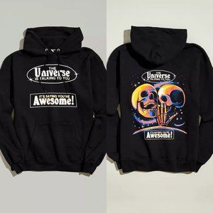 Samborghini The Universe Is Talking To You Black Hoodie